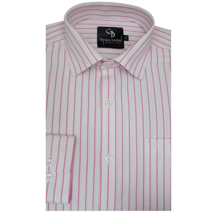 Charaghdin.com - Stripes Pink Shirt