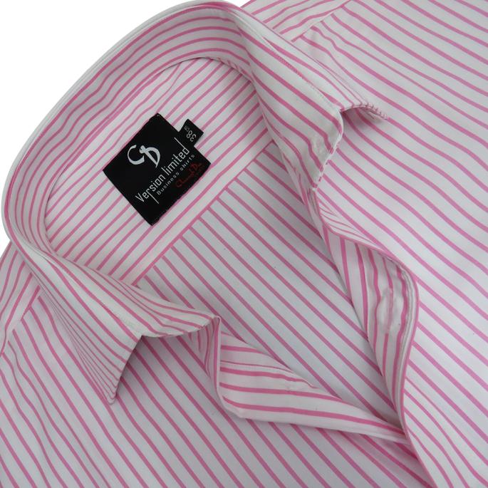 Charaghdin.com - Stripes Pink Shirt