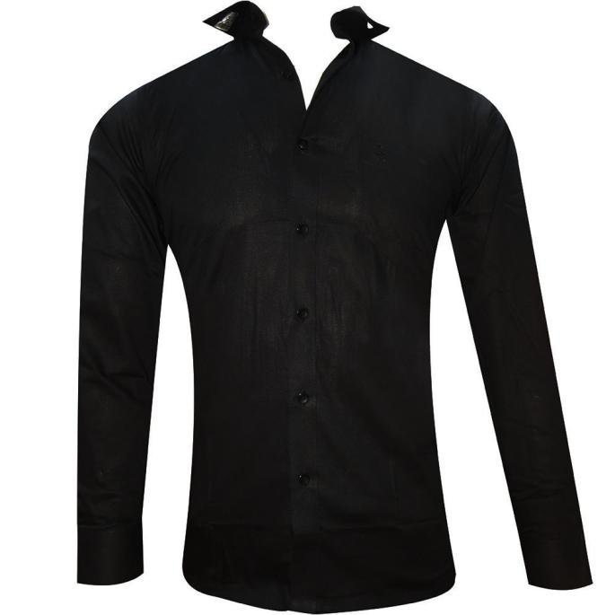 Charaghdin.com - Plain Black Shirt