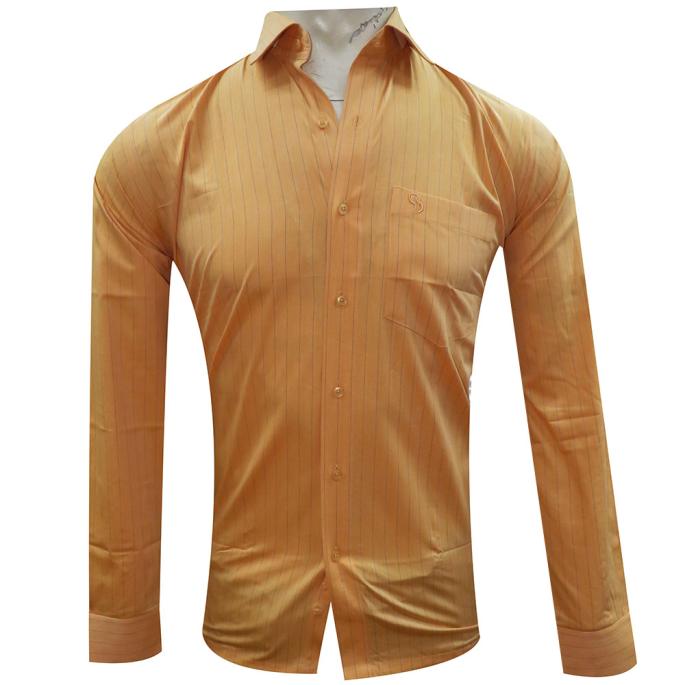 Charaghdin.com - Stripes Orange Shirt