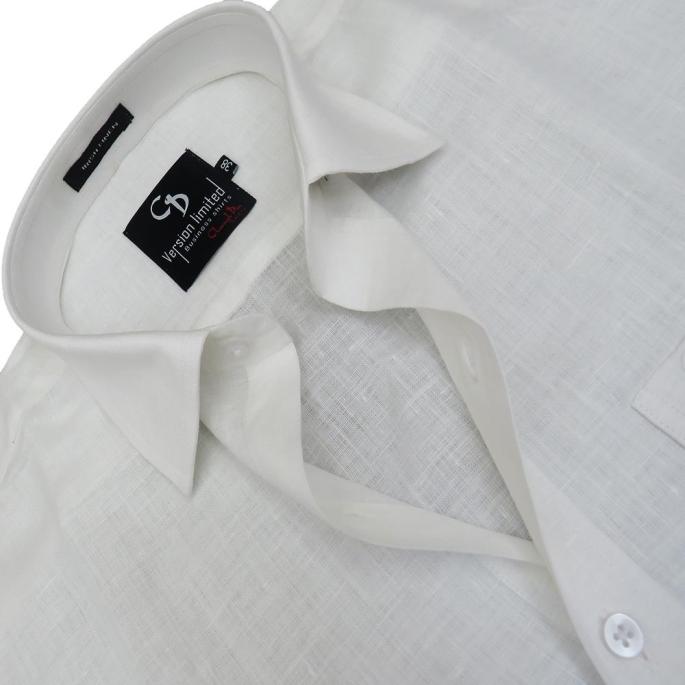 Plain white sales business shirt