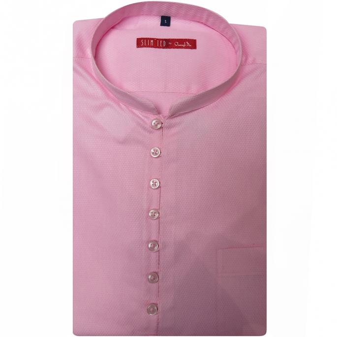 If you prefer a simple and classic style, this easy-breezy kurta in pink would be perfect for you.Featuring a band collar that gives smart look