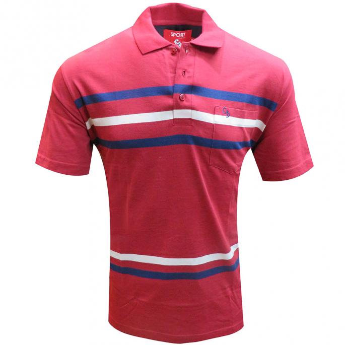 Charaghdin.com - Stripe MAROON T-Shirt