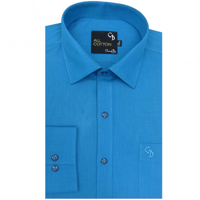 Charaghdin.com - Plain AQUA BLUE Shirt
