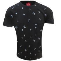 Print Black T-shirt : Itutu (Slim Fit)