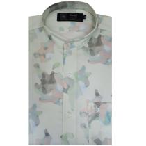 Print Green Shirt : Party