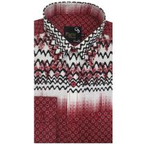 Print Maroon Shirt : Party