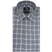 Checks Gray Shirt : Business