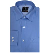 Plain Blue Shirt : Business