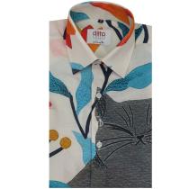 Print Orange Shirt : Ditto