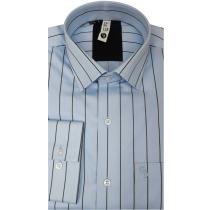 Stripes Light Blue Shirt : Slim