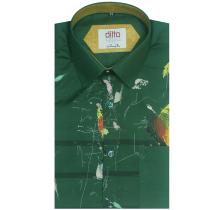 Handpainted Green Shirt : Ditto