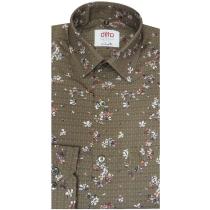 Print Brown Shirt : Ditto