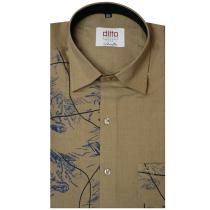 Handpainted Khakhi Shirt : Ditto