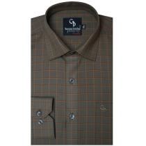 Checks Gray Shirt : Business