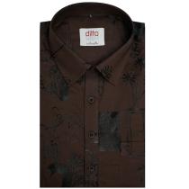 Self Design Brown Shirt : Ditto
