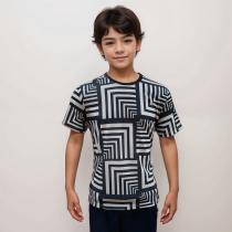 Print Black T-shirt : Itutu (Slim Fit)