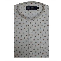 Print Cream Shirt : Party
