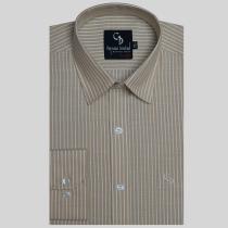 Stripes Khakhi Shirt : Business