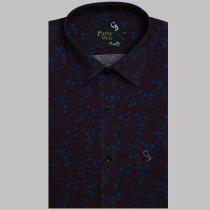 Print Maroon Shirt : Party