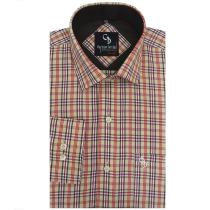 Checks Fawn Shirt : Business