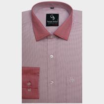 Self Design Pink Shirt : Business