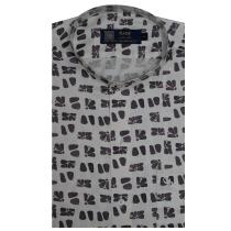 Print Cream Shirt : Party