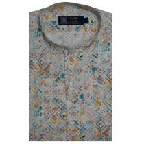Print Cream Shirt : Party