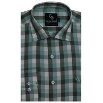 Checks Green Shirt : Business