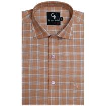 Checks Peach Shirt : Business
