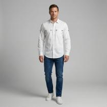 Combination White Shirt : Slim