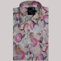 Print Peach Shirt : Party