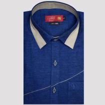 Combination Navy Blue Shirt : Ditto