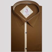 Combination Brown Shirt : Party