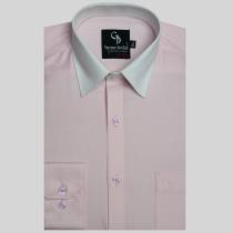 Self Design Pink Shirt : Business