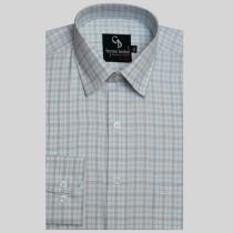 Checks Navy Blue Shirt : Business