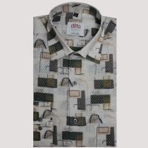 Print Cream Shirt : Ditto