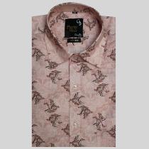 Print Peach Shirt : Party