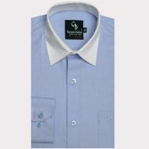 Plain Dark Blue Shirt : Business