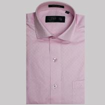 Self Design Pink Shirt : Business