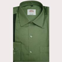 Self Design Dark Green Shirt : Ditto
