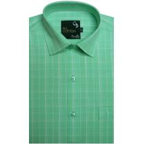Checks Light Green Shirt : Business