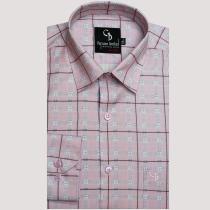 Checks Pink Shirt : Business