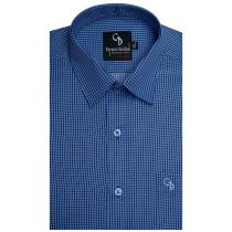 Checks Blue Shirt : Business