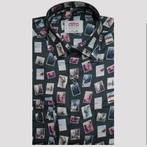 Print Dark Gray Shirt : Ditto