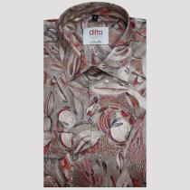 Print Gray Shirt : 