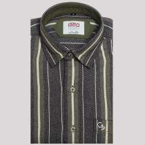 Stripes Brown Shirt : Ditto