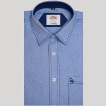 Self Design Blue Shirt : Ditto