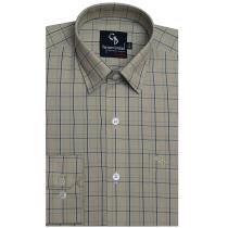 Checks Khakhi Shirt : Business