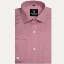 Self Design Maroon Shirt : Business